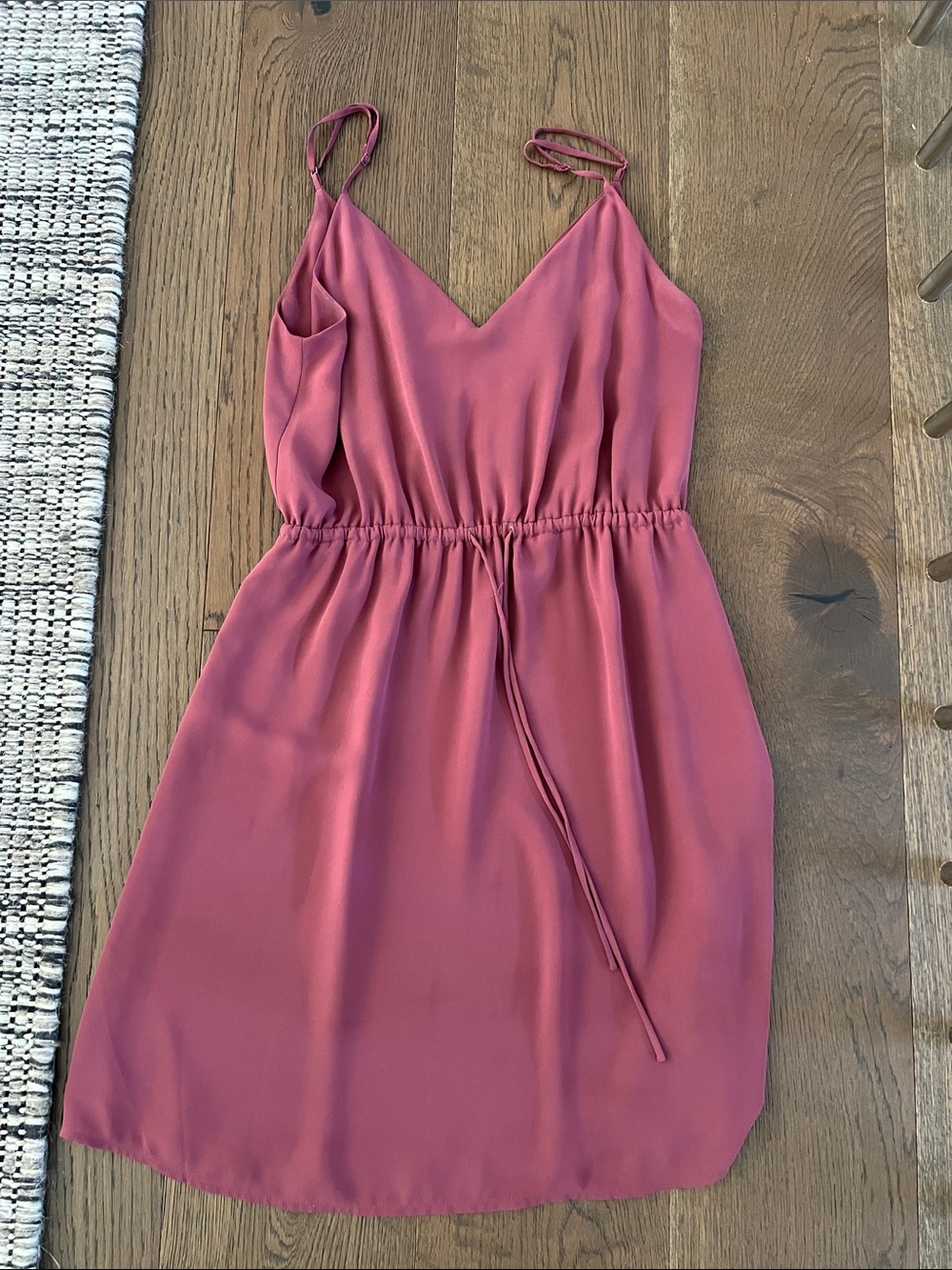 Babaton Rose-Mauve Mini Slip Dress with Adjustable Straps